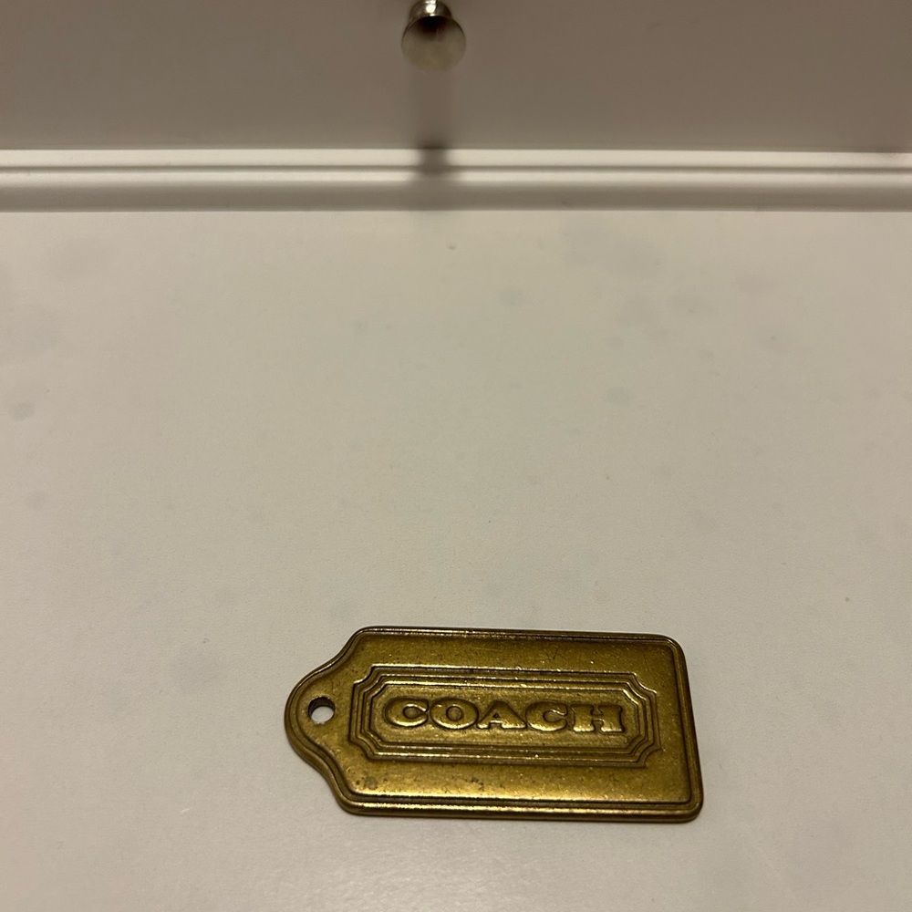 Coach Brass Hangtag